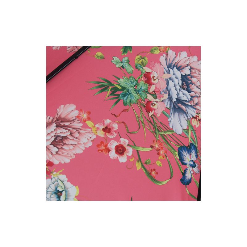 Parapluie luxe toile doublée intérieur imprimé fleuri