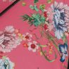 Parapluie luxe toile doublée intérieur imprimé fleuri