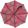 Parapluie luxe toile doublée intérieur imprimé fleuri