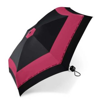 Mini parapluie Pierre Cardin noir liseré rouge