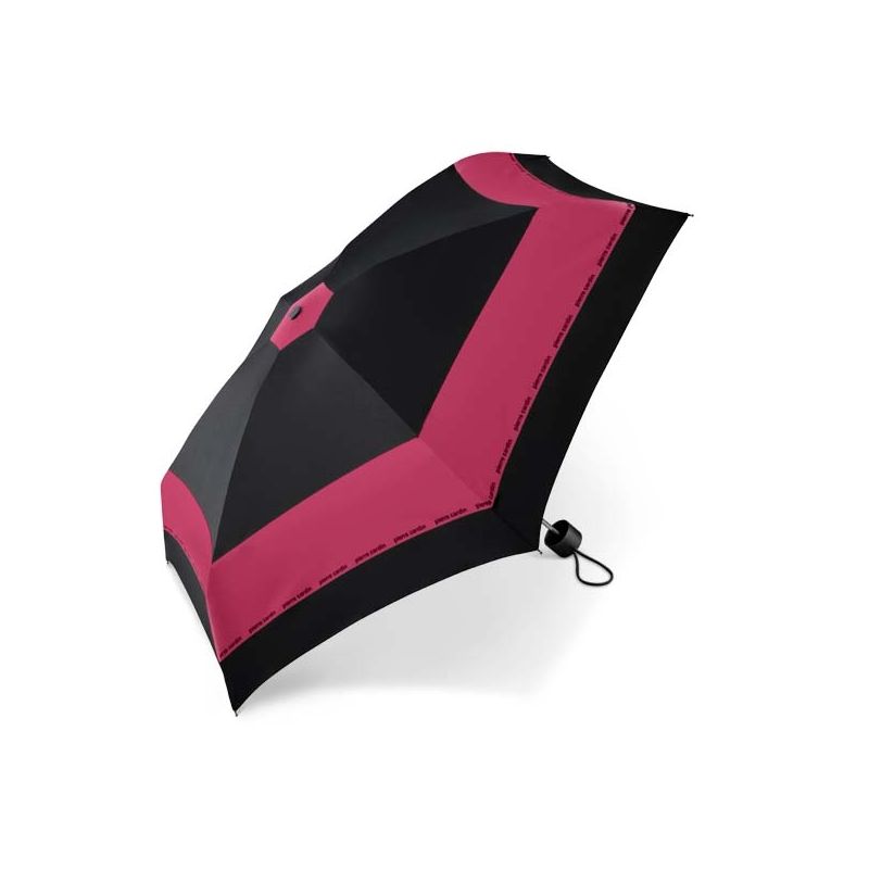 Mini parapluie Pierre Cardin noir liseré rouge