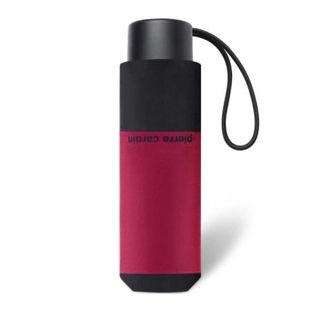 Mini parapluie Pierre Cardin noir liseré rouge