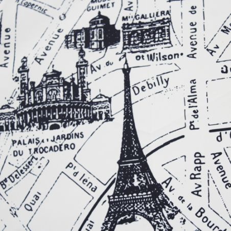 Parapluie pliant haut de gamme motif plan de Paris