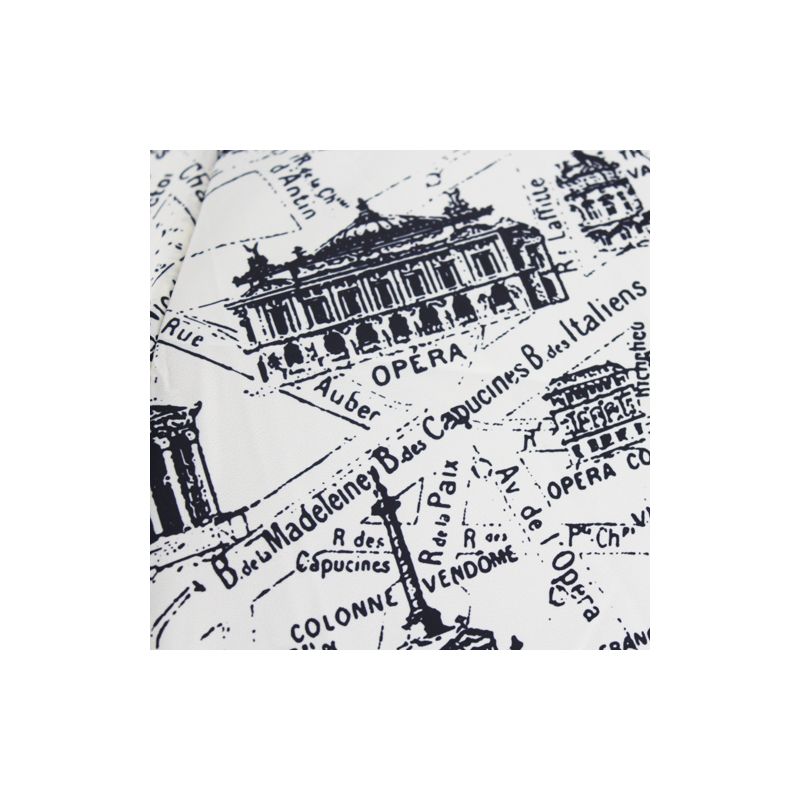 Parapluie pliant haut de gamme motif plan de Paris