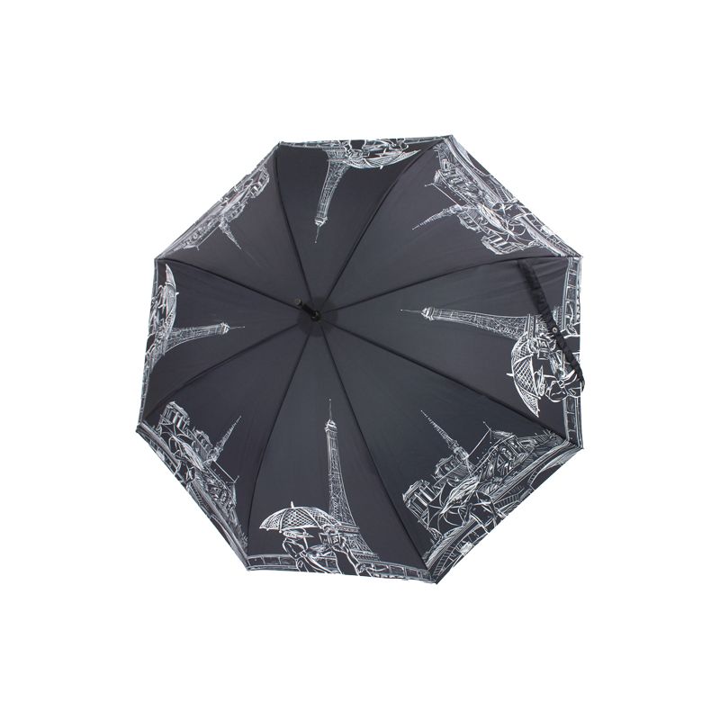 Parapluie noir long La Parisienne