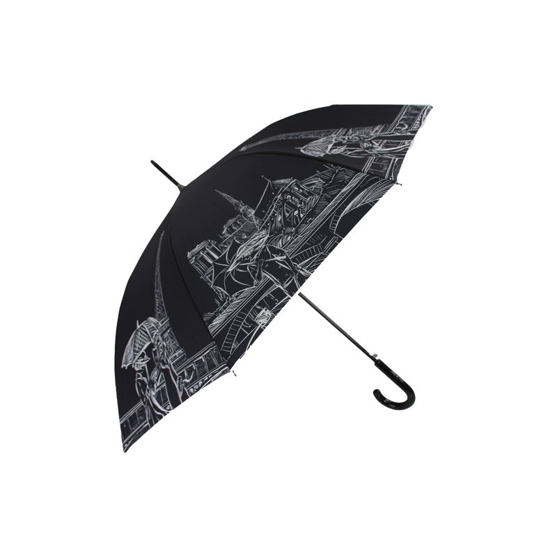 Parapluie noir long La Parisienne