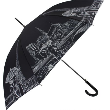 Parapluie noir long La Parisienne