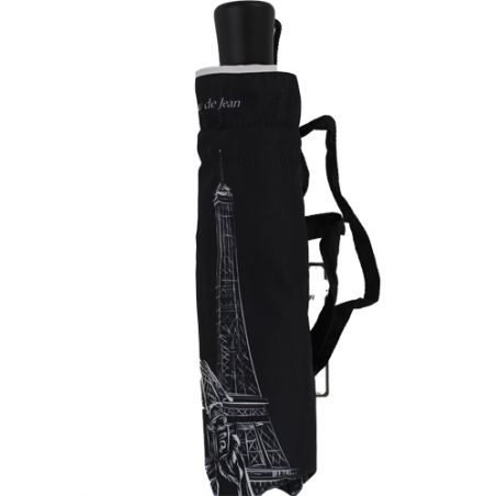 Parapluie pliant noir et blanc La parisienne