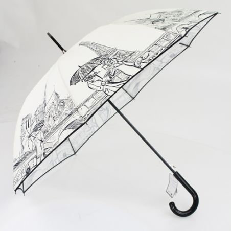 Parapluie long ivoire La Parisienne