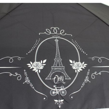 Mini parapluie noir pliant Tour Eiffel