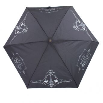 Mini parapluie noir pliant Tour Eiffel