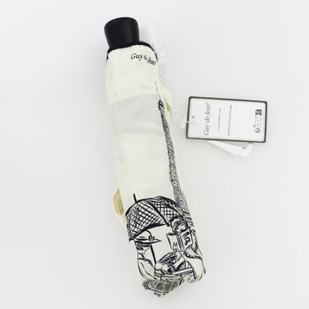 Parapluie pliant ivoire La parisienne