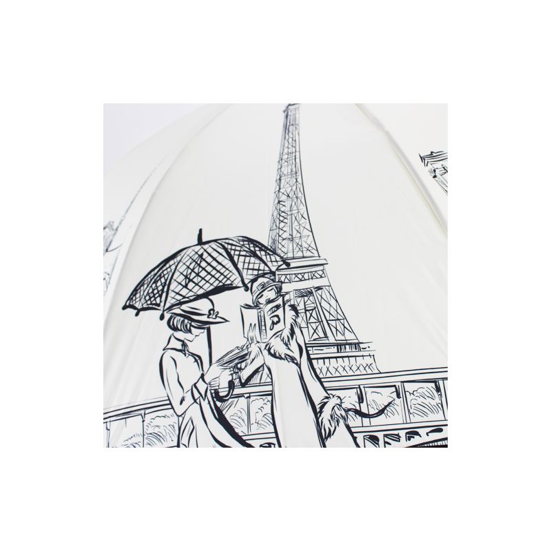 Parapluie pliant ivoire La parisienne