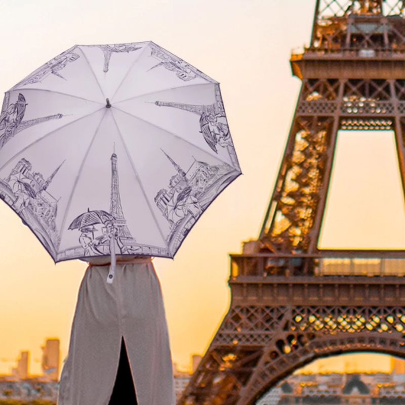 Parapluie long ivoire La Parisienne
