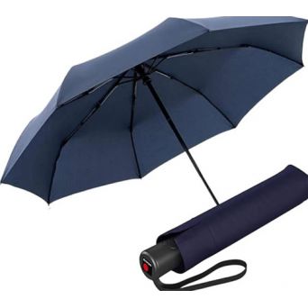 Parapluie pliant bleu solide ouverture et fermeture automatique