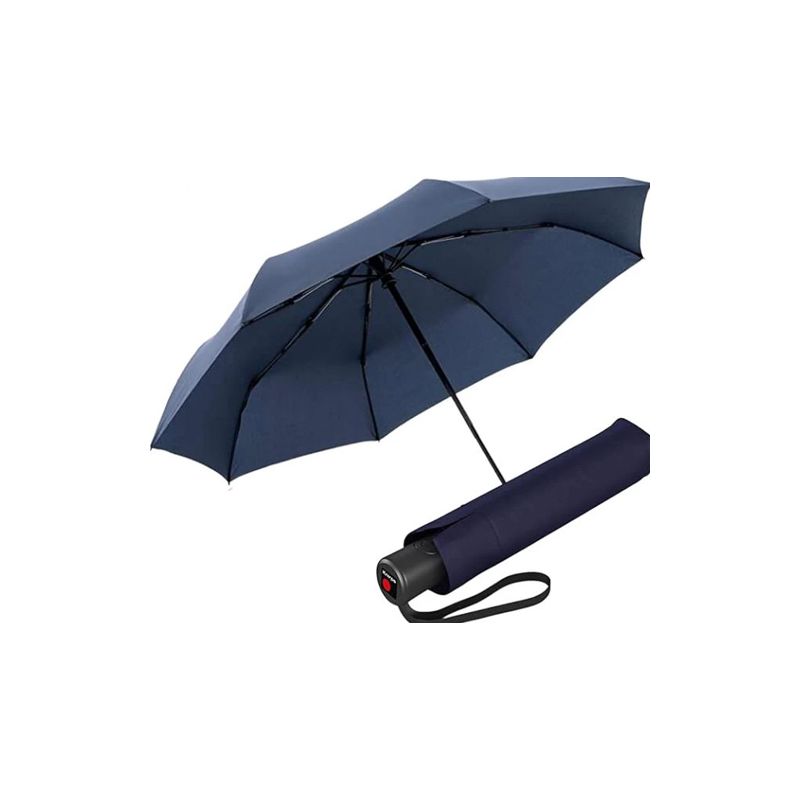 Parapluie pliant bleu solide ouverture et fermeture automatique