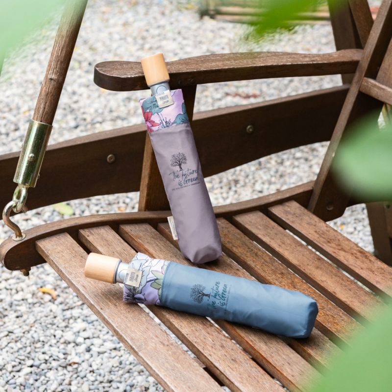 parapluie pliable écologique beige pour femme