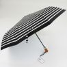 Parapluie pliant marinière noir fabrication française