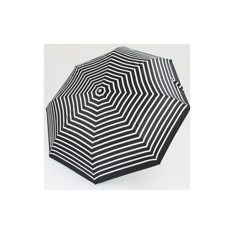 Parapluie pliant marinière noir fabrication française