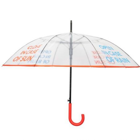 Parapluie transparent open in case of rain