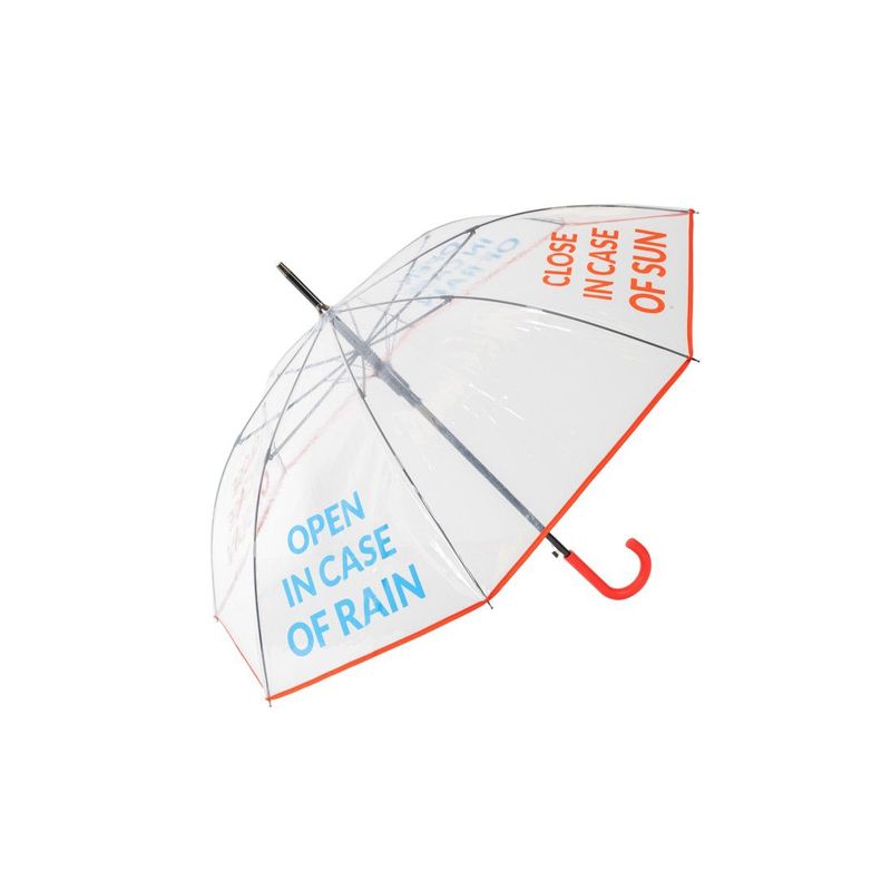 Parapluie transparent open in case of rain