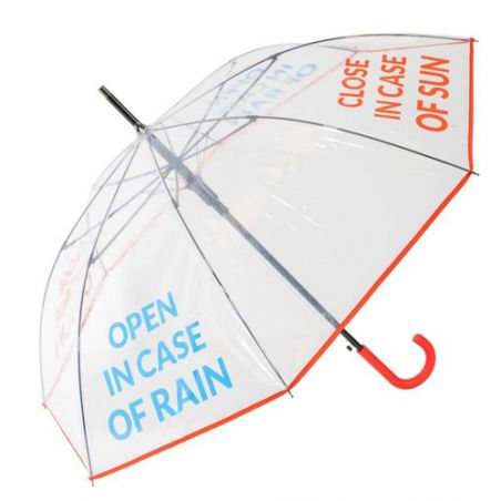 Parapluie transparent open in case of rain