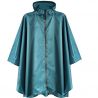 Cape de pluie bleu vert fermeture éclair