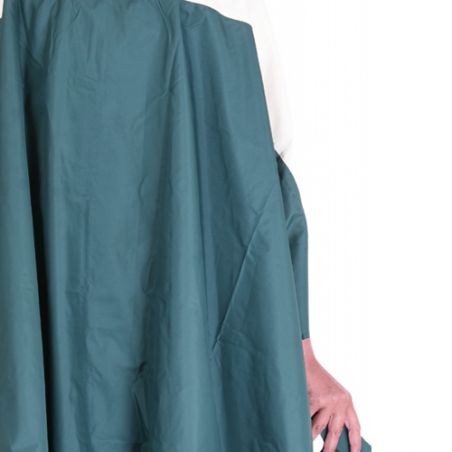 Cape de pluie bleu et ivoire fermeture éclair