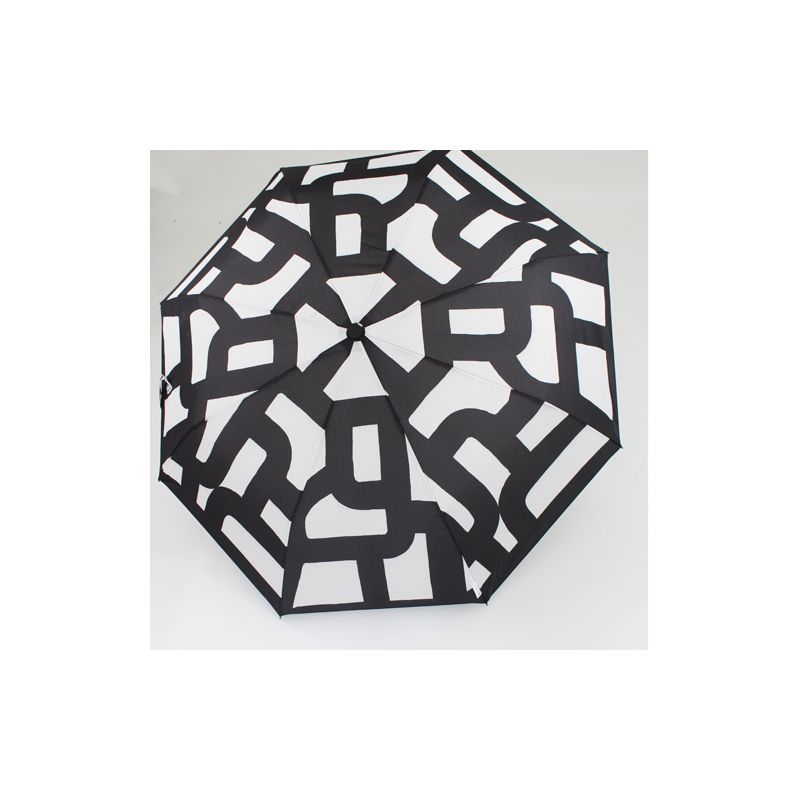 Petit parapluie pliant solide motif géométrique