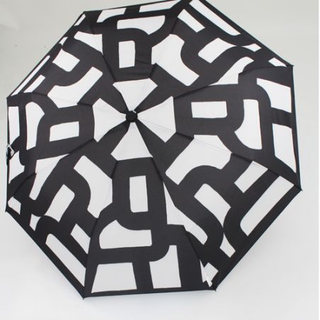 Petit parapluie pliant solide motif géométrique