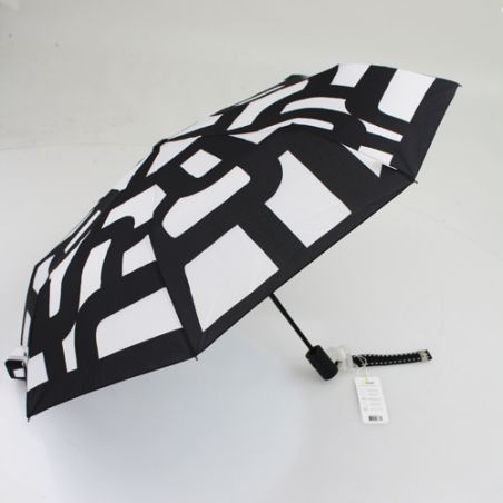 Petit parapluie pliant solide motif géométrique