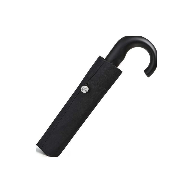 Parapluie pliant noir poignée courbe marque anglaise