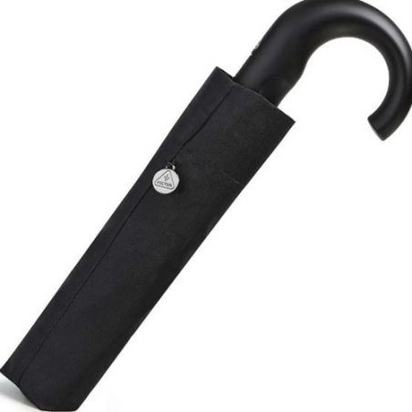 Parapluie pliant noir poignée courbe marque anglaise