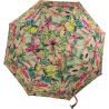 Parapluie canne fleurs jungle rose fabrication française