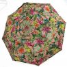 Parapluie rose jungle pliant ouverture et fermeture automatique fleurs fabrication française