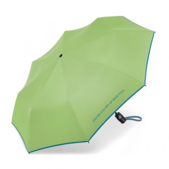 Parapluie pliant automatique vert clair Benetton