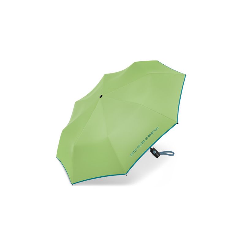 Parapluie pliant automatique vert clair Benetton
