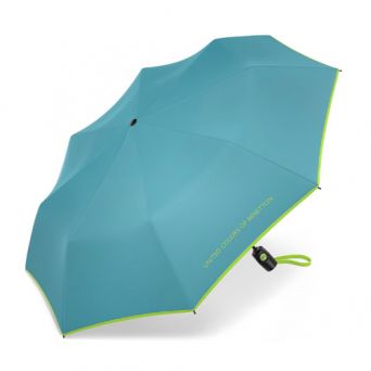 Parapluie automatique pliant bleu caraibe Benetton