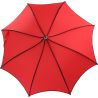 Parapluie rouge à ganse noireforme pagode