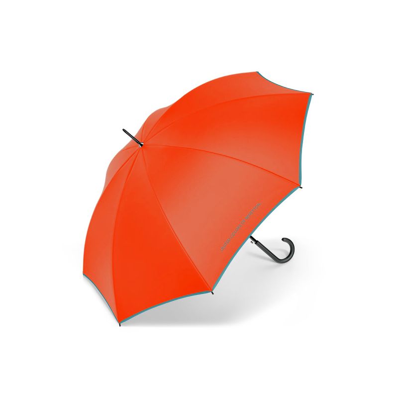 Parapluie droit orange vifBenetton