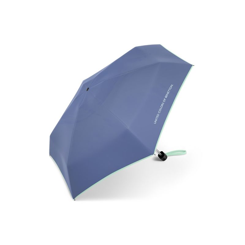 Mini parapluie ultra plat bleu jeans Benetton