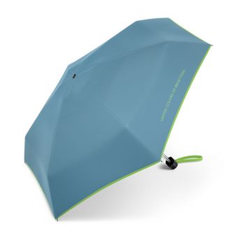 Mini parapluie pliant bleu Caraibes Benetton