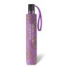 Parapluie pliant automatique Benetton violet motif coeurs