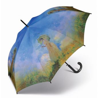 Grand parapluie motif tableau impressionniste