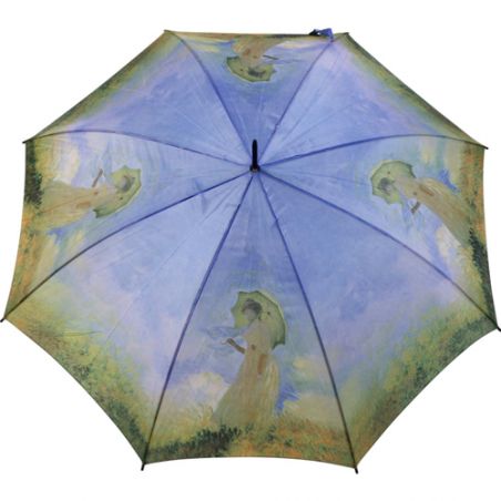 Grand parapluie motif tableau impressionniste