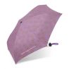 Miniparapluie pliant Benetton couleur parme à coeurs multicolores