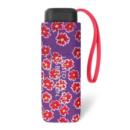 Petit parapluie Benetton fleurs multicolores ultra plat