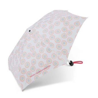 Miniparapluie pliant Benetton à coeurs multicolores