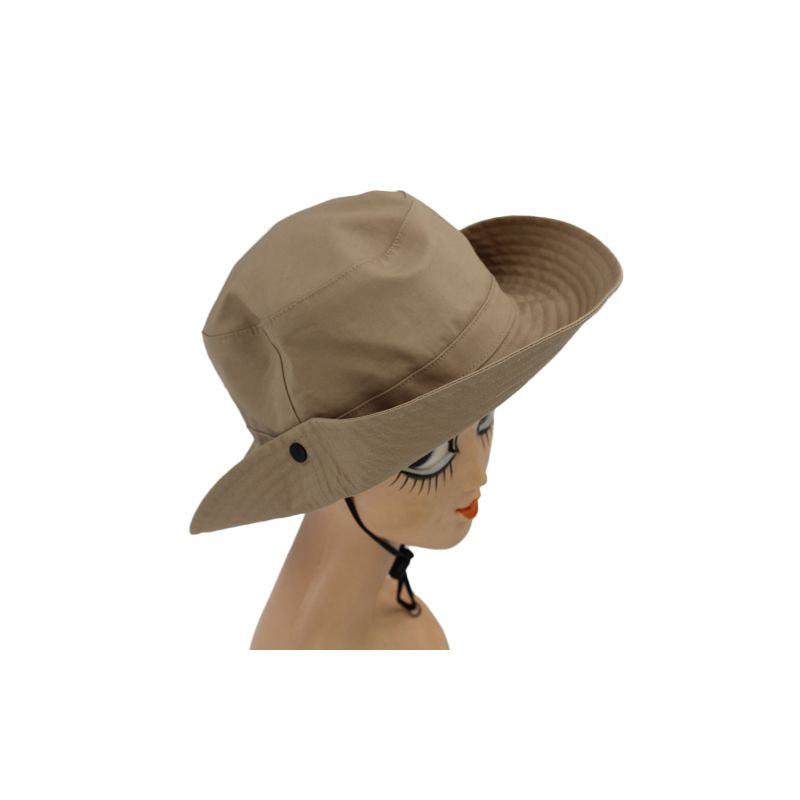Chapeau de pluie mixte couleur beige sable