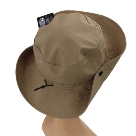 Chapeau de pluie mixte couleur beige sable